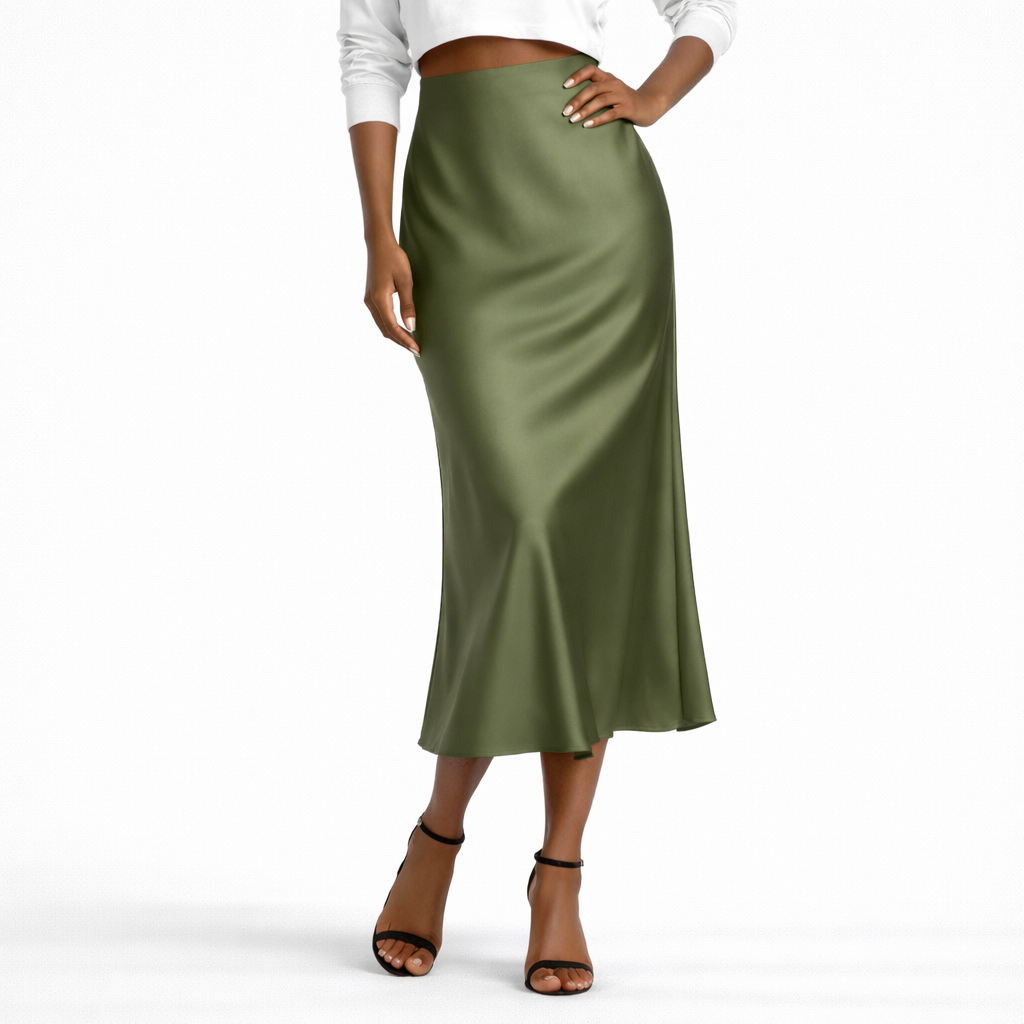 Valeria Satin Skirt