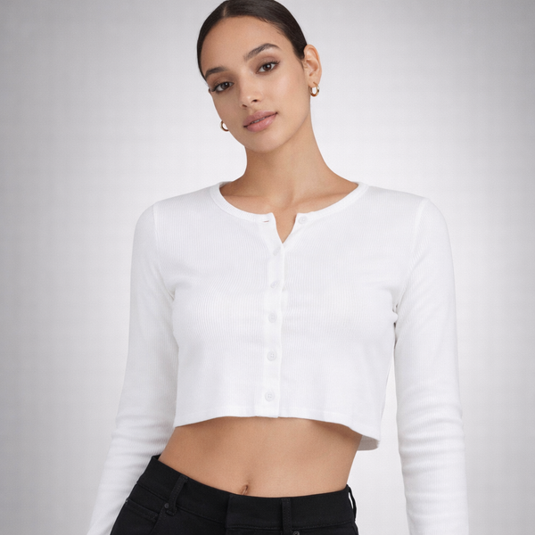 Elva Button Top