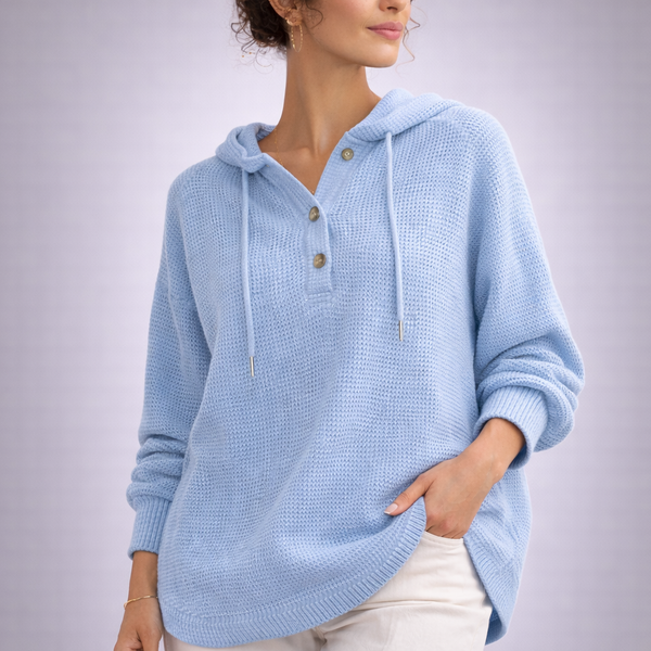 Elara Waffle Knit Hoodie