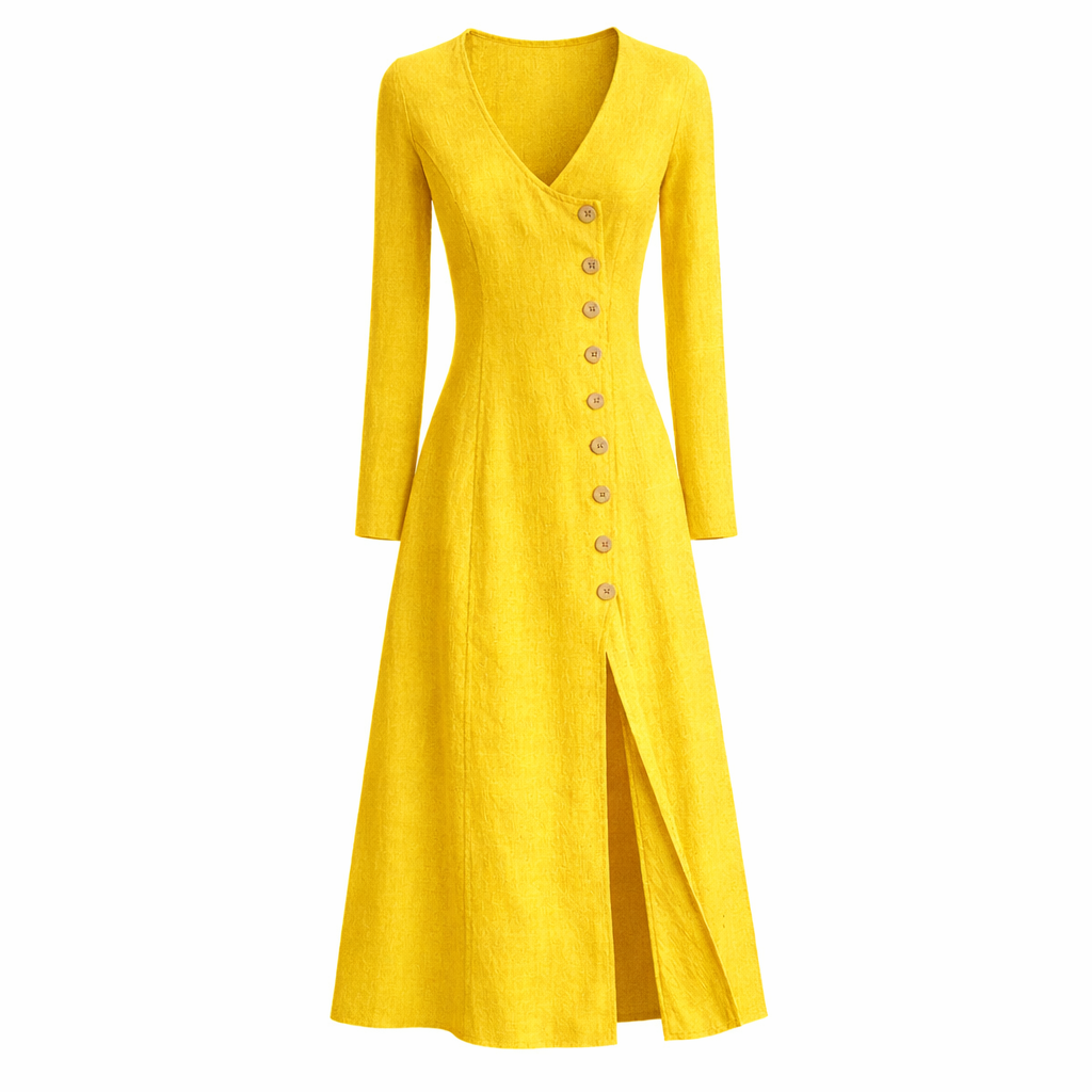 Roselle Linen Dress