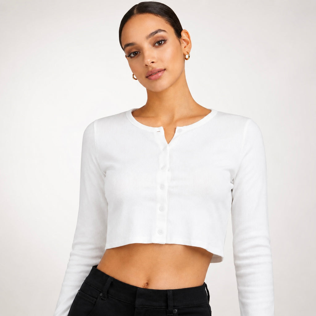Women's Elva Button Up Cotton Top