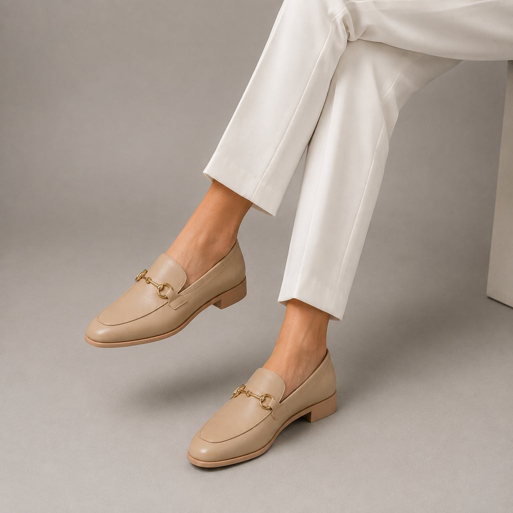 Women's Margot Leather Horsebit Flat Loafers