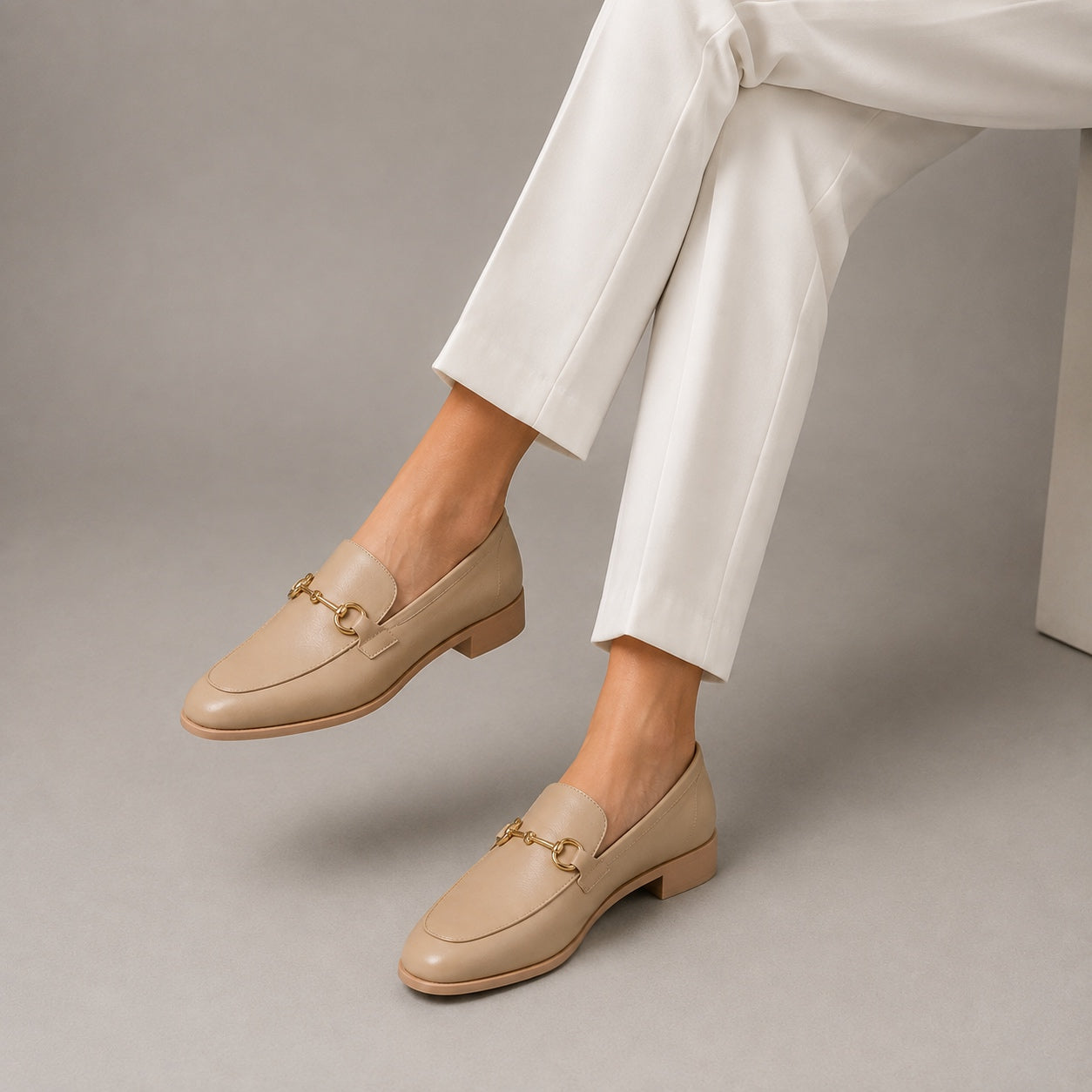Women's Margot Leather Horsebit Flat Loafers