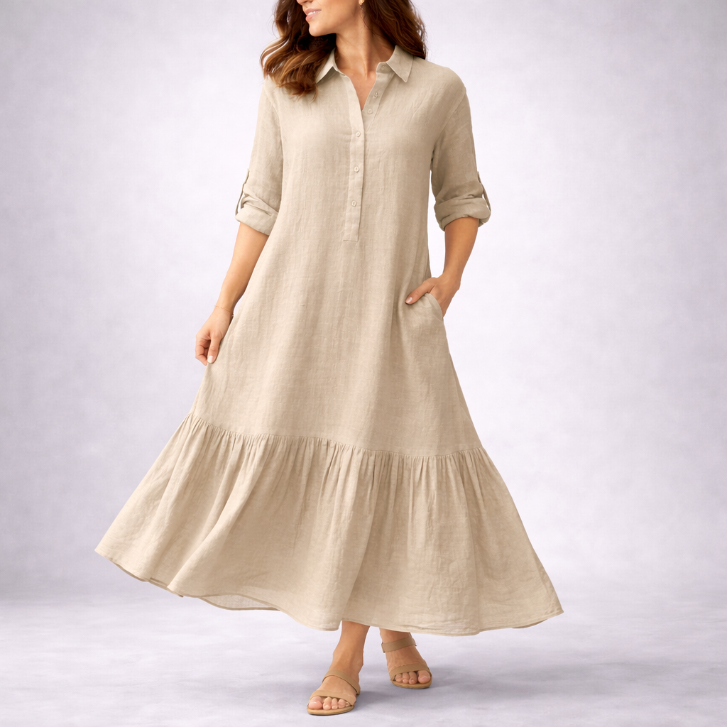 Elowen Linen Maxi Dress