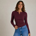 Women's Nira cotton Half Button Top