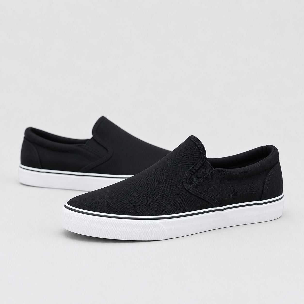 Men’s Andy Casual Canvas Slip-On Trainers