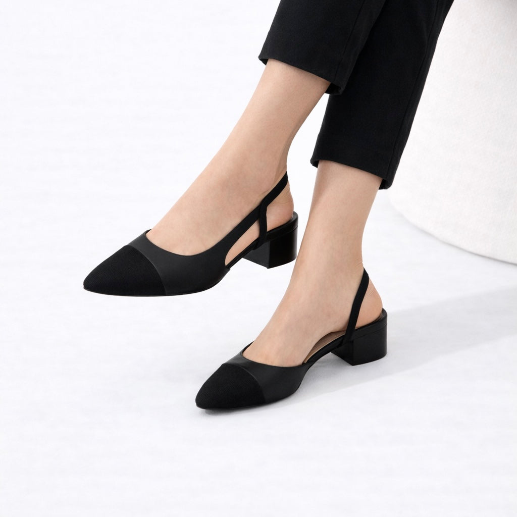 Mila Low Strap Heels