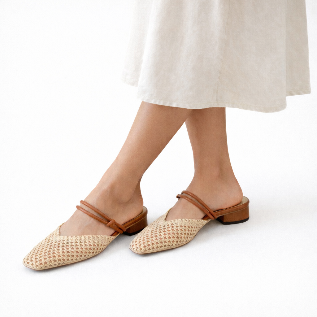 Alina Woven Strap Flats