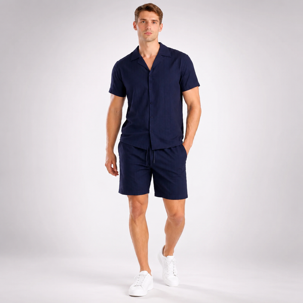 Men's Luca Summer Co-Ord | Two Piece Set with Loose Shirt and Shorts