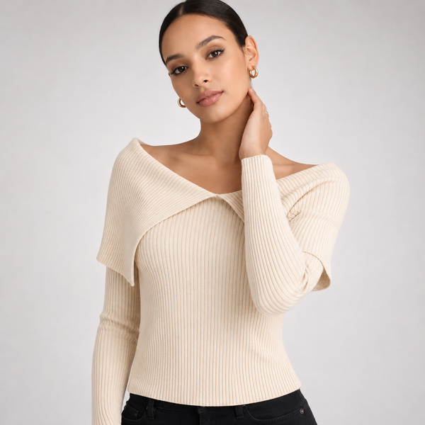 Women's Talia Off-Shoulder Jumper - Comfort Wear