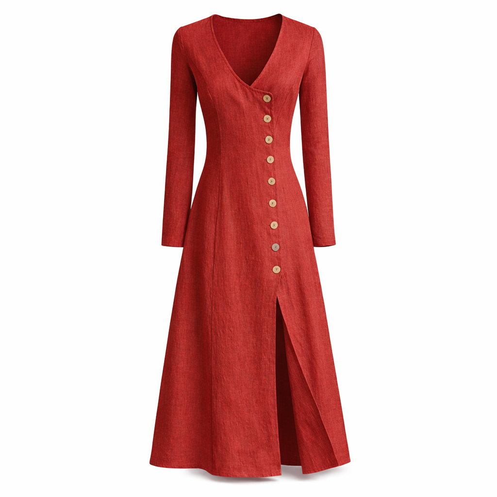 Roselle Linen Dress