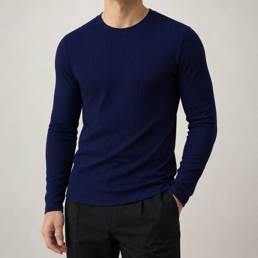 Men's Orson Ribbed Long Sleeve Top