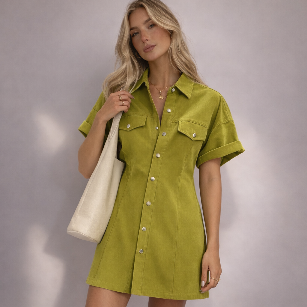 Aria Utility Shirt Dress