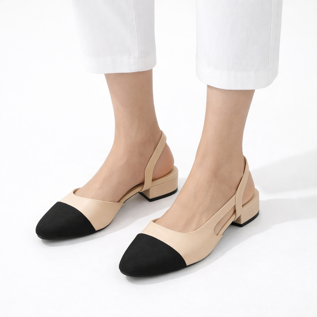 Mila Low Strap Heels