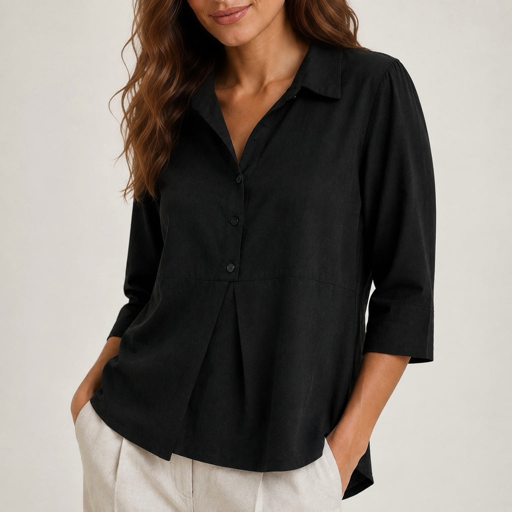 Women's Valarie Peplum Button Flow Blouse
