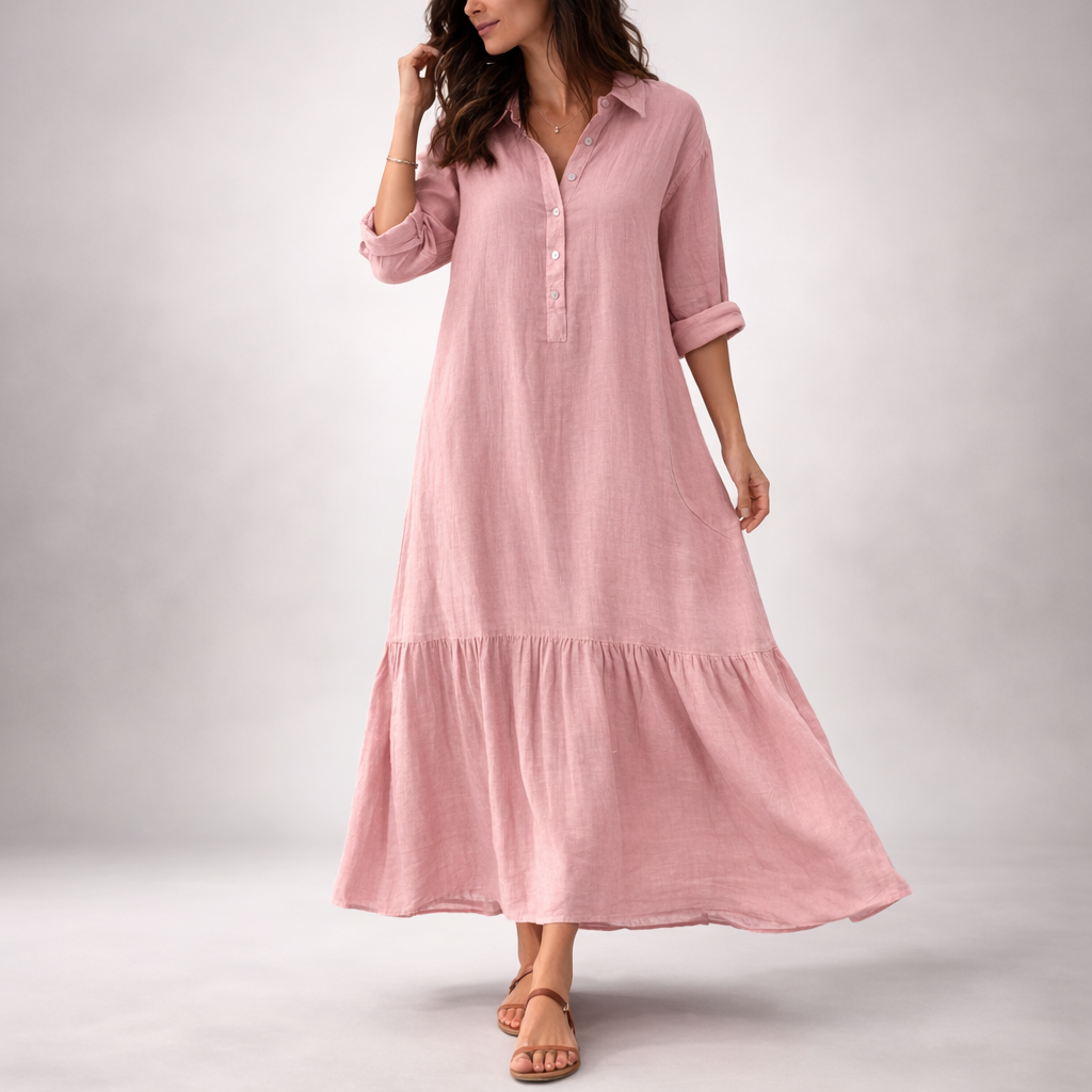 Elowen Linen Maxi Dress