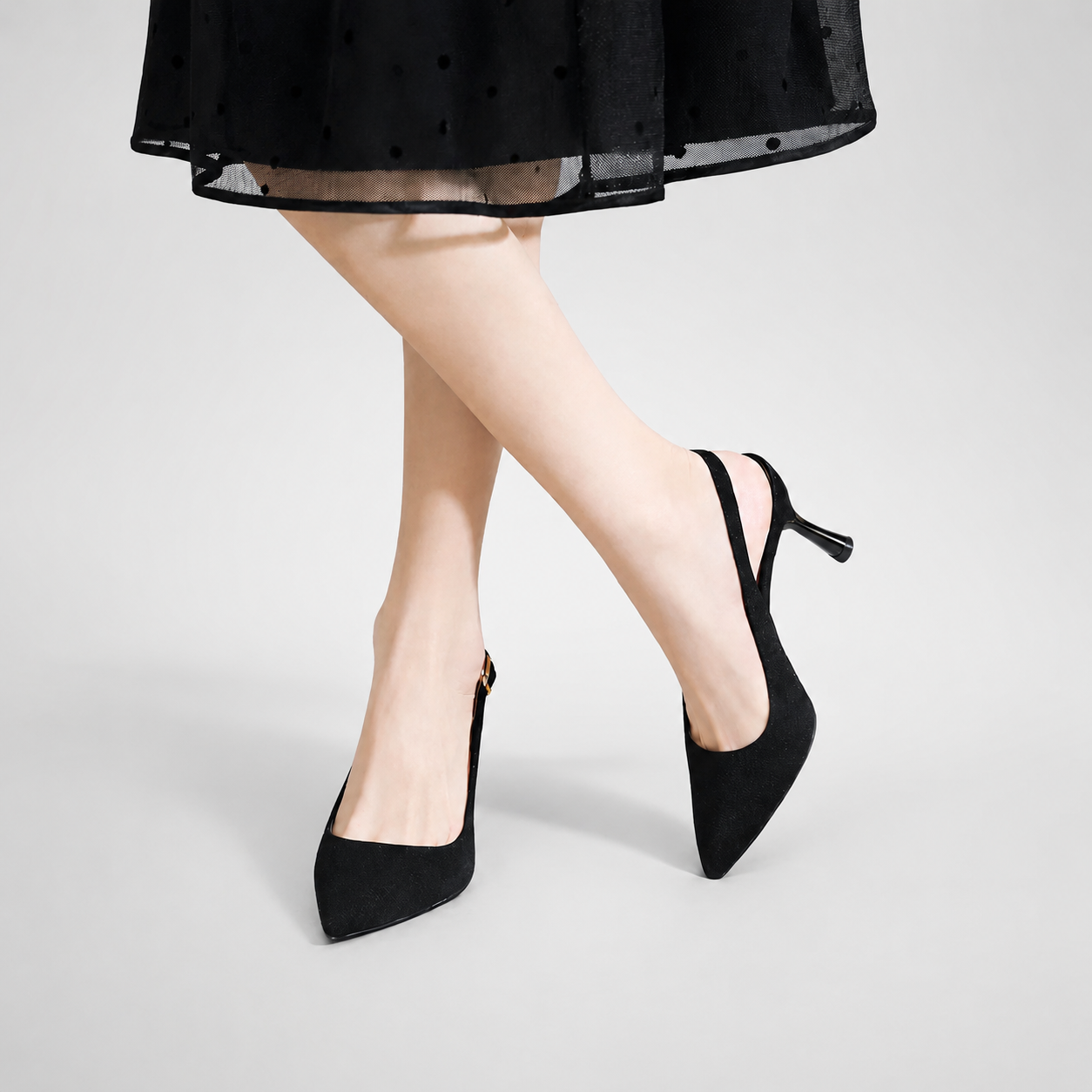 Women's Lucinda Pointed Strap Heels with Buckle
