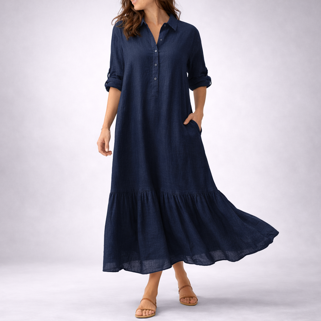 Elowen Linen Maxi Dress