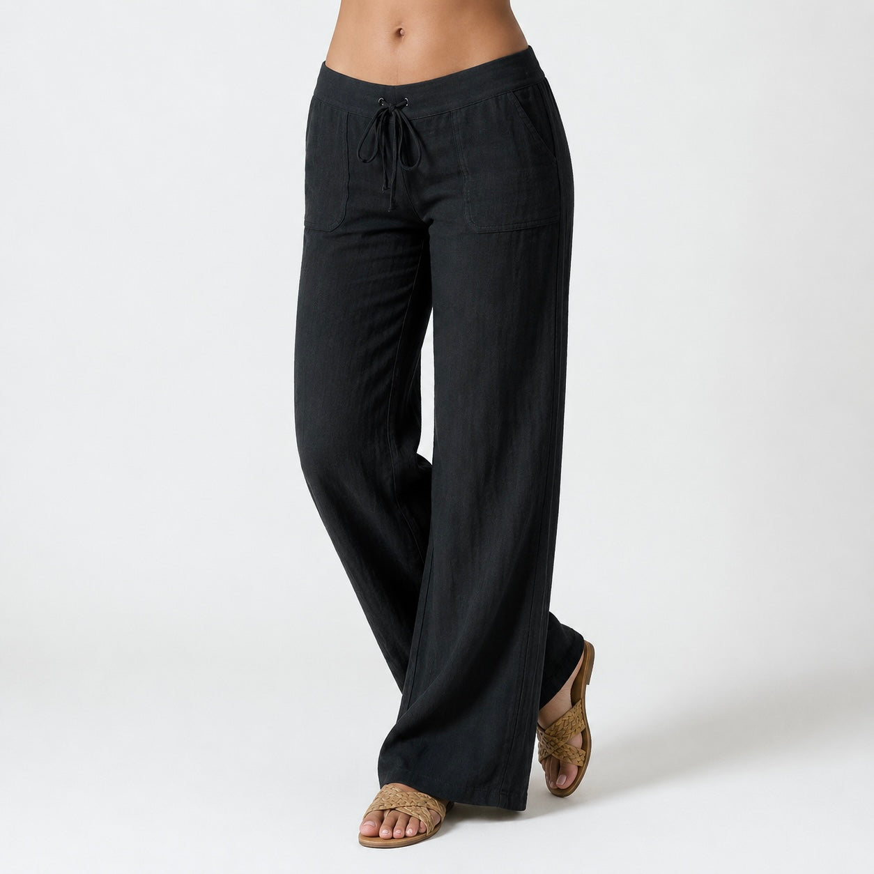 Women’s Mara Relaxed/Casual Loose Trousers With Drawstring