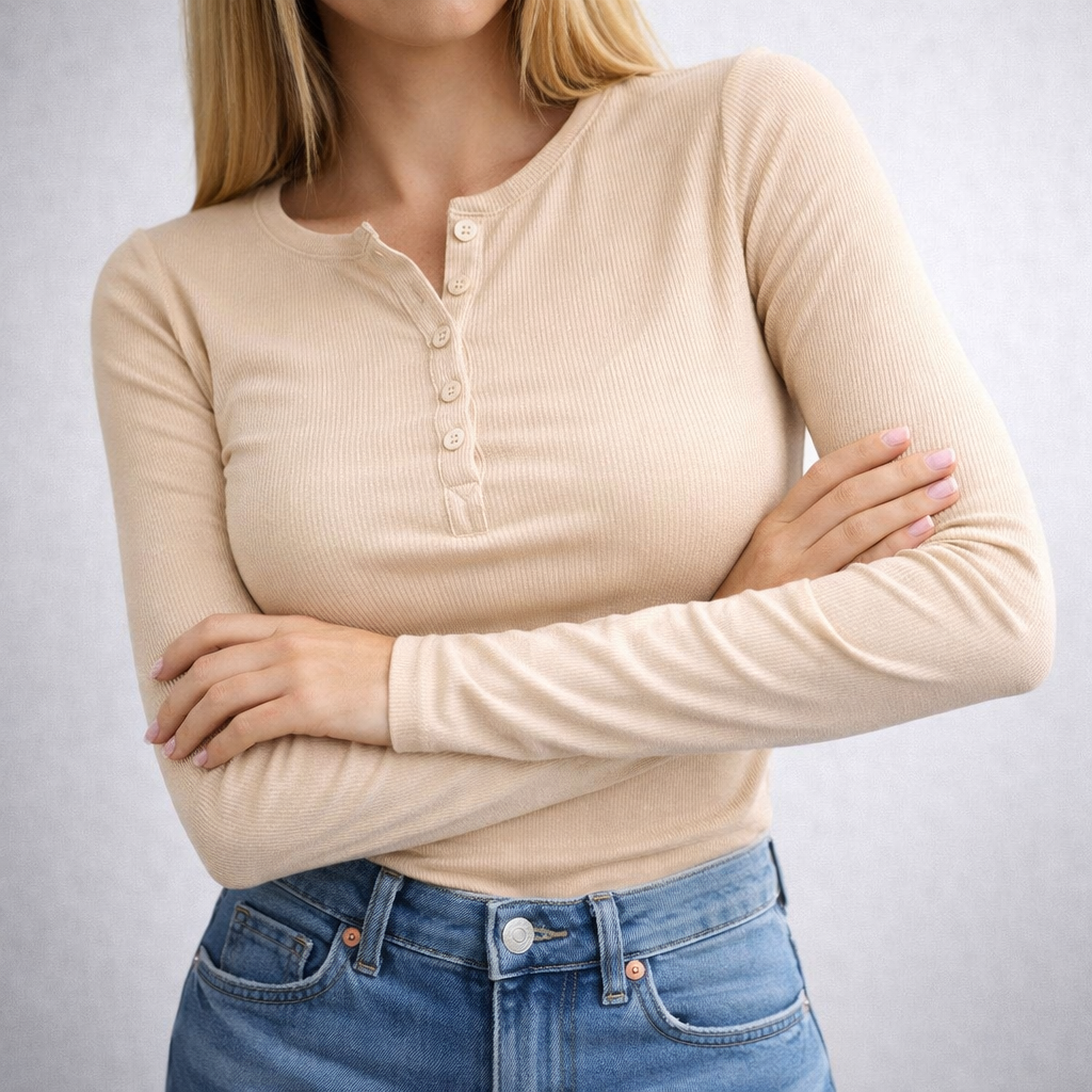 Nira Button Top