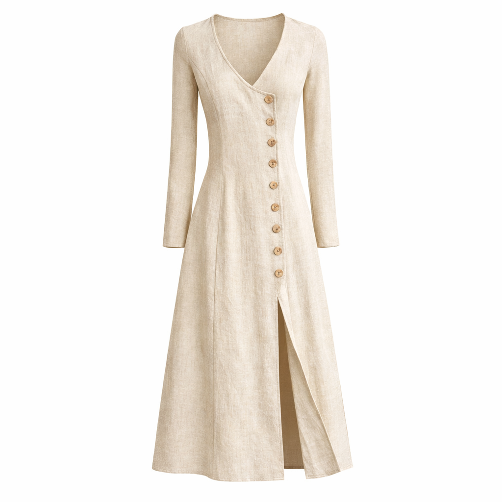 Roselle Linen Dress