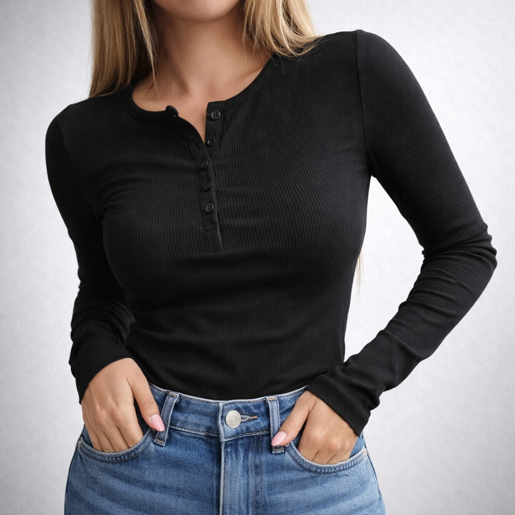 Nira Button Top