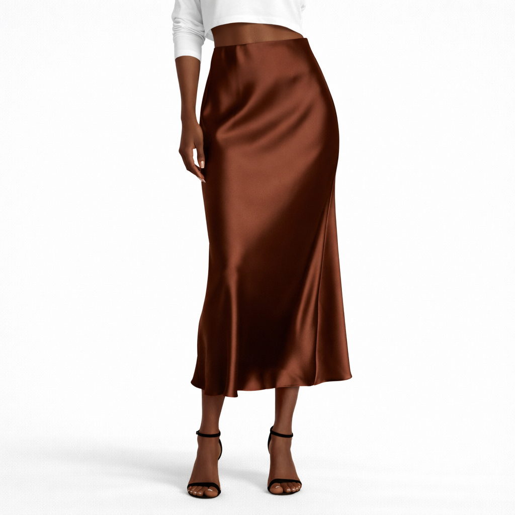 Valeria Satin Skirt