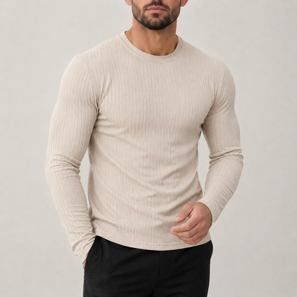 Men's Orson Ribbed Long Sleeve Top