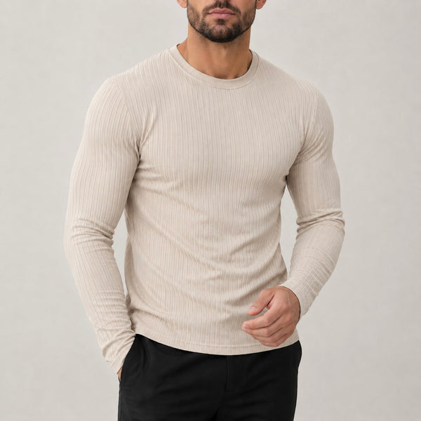 Men's Orson Ribbed Long Sleeve Top