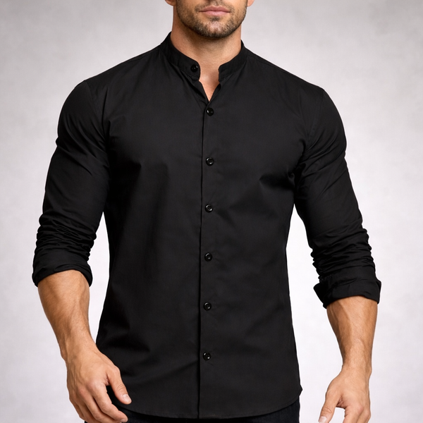 Mason Collarless Shirt