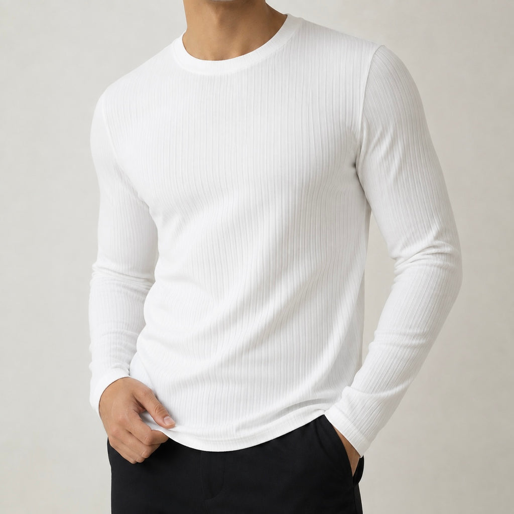 Men's Orson Ribbed Long Sleeve Top