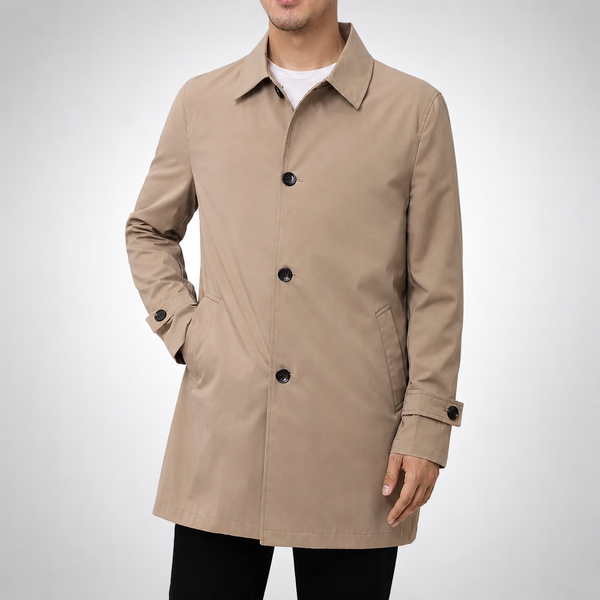 Men's Laurent Mid-Length Burberry Coat