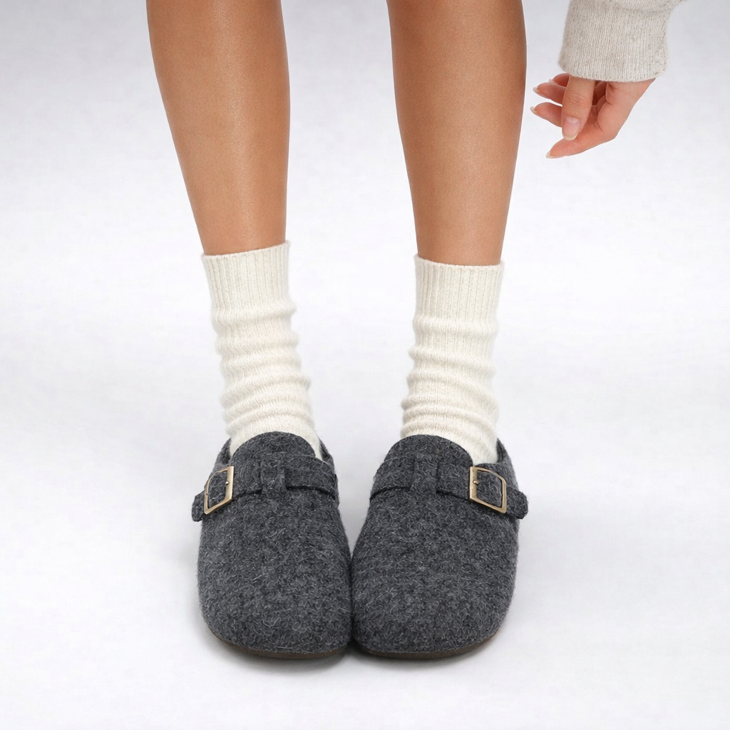 Elin Wool Clogs