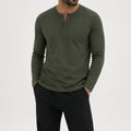 Men's Kaelen Button Henley Top