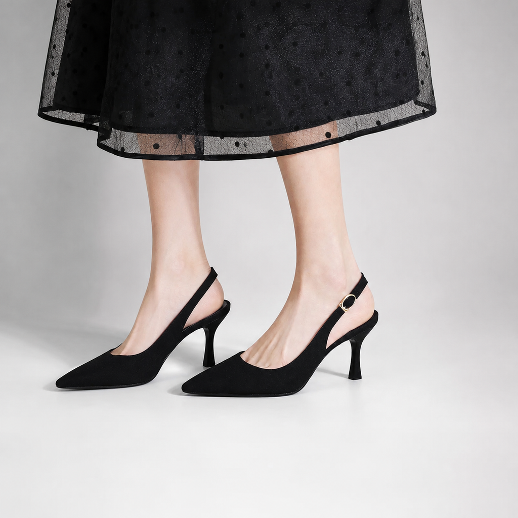 Women's Lucinda Pointed Strap Heels with Buckle