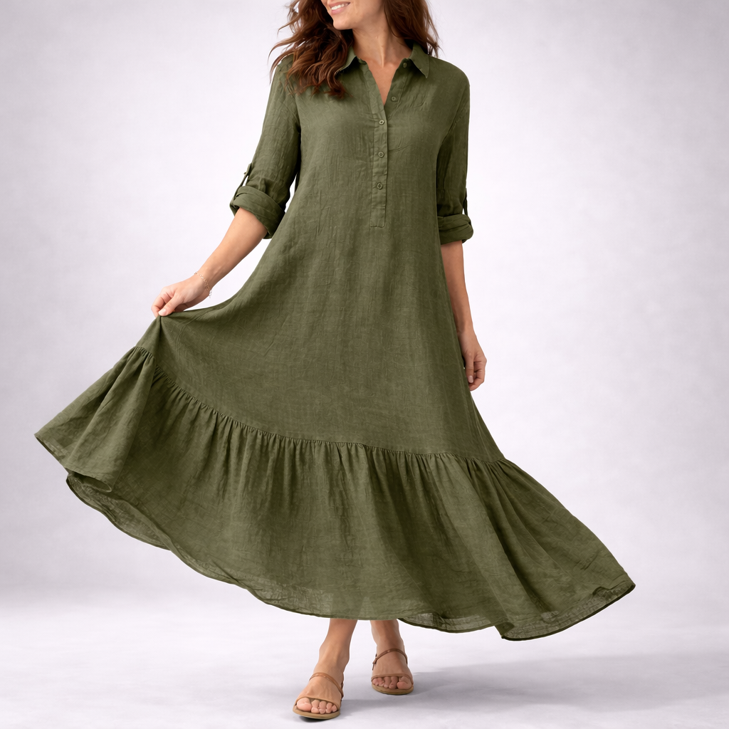 Elowen Linen Maxi Dress