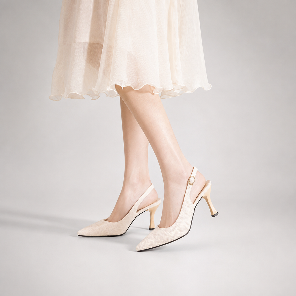 Women's Lucinda Pointed Strap Heels with Buckle