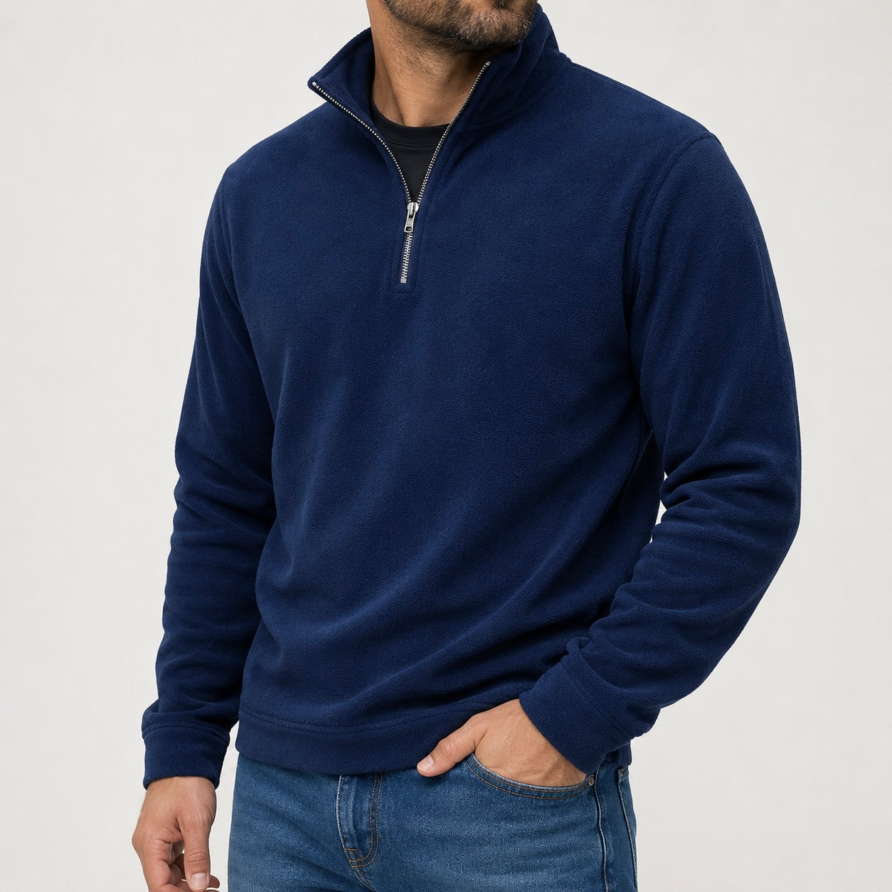 Men's Rowan Quarter-Zip Fleece Jumper