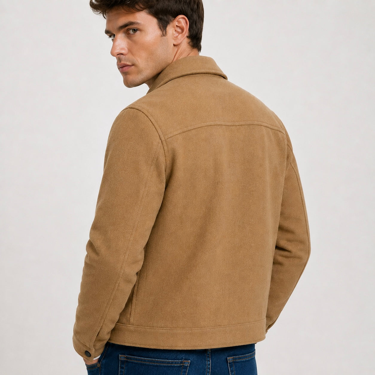 Men's Rovan Suede Button Casual Jacket
