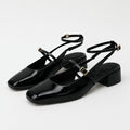 Women's Celeste Elegant Patent Ankle Strap Heels
