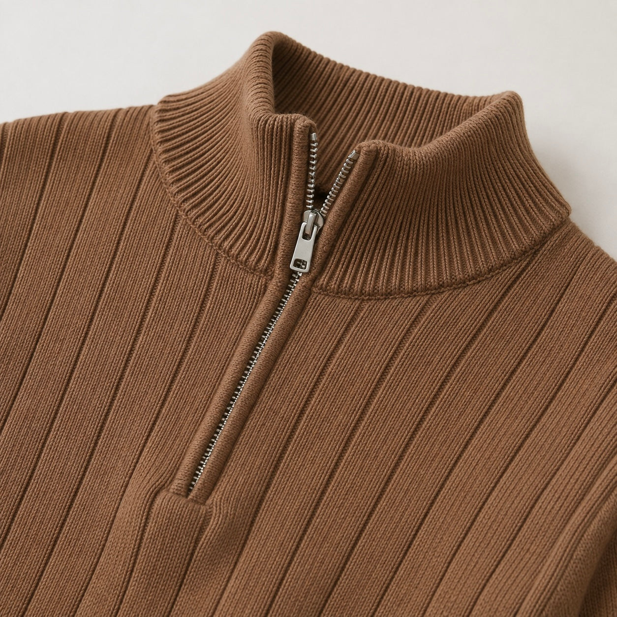Men's Leon Quarter-Zip Up Knit Smart Jumper - Smart/Office Wear