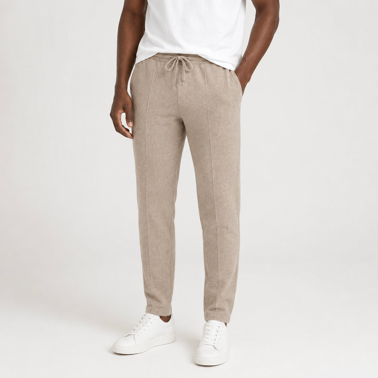 Men’s Roman Cashmere Blend Drawstring Trousers - Relaxed Fit