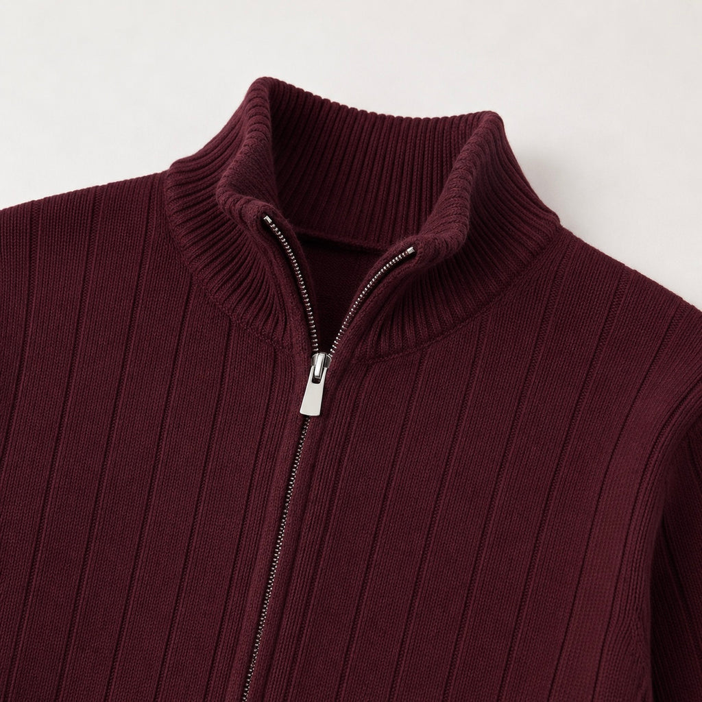Men's Rowan Zip-Up Knit Smart Jumper - Smart/Office Wear