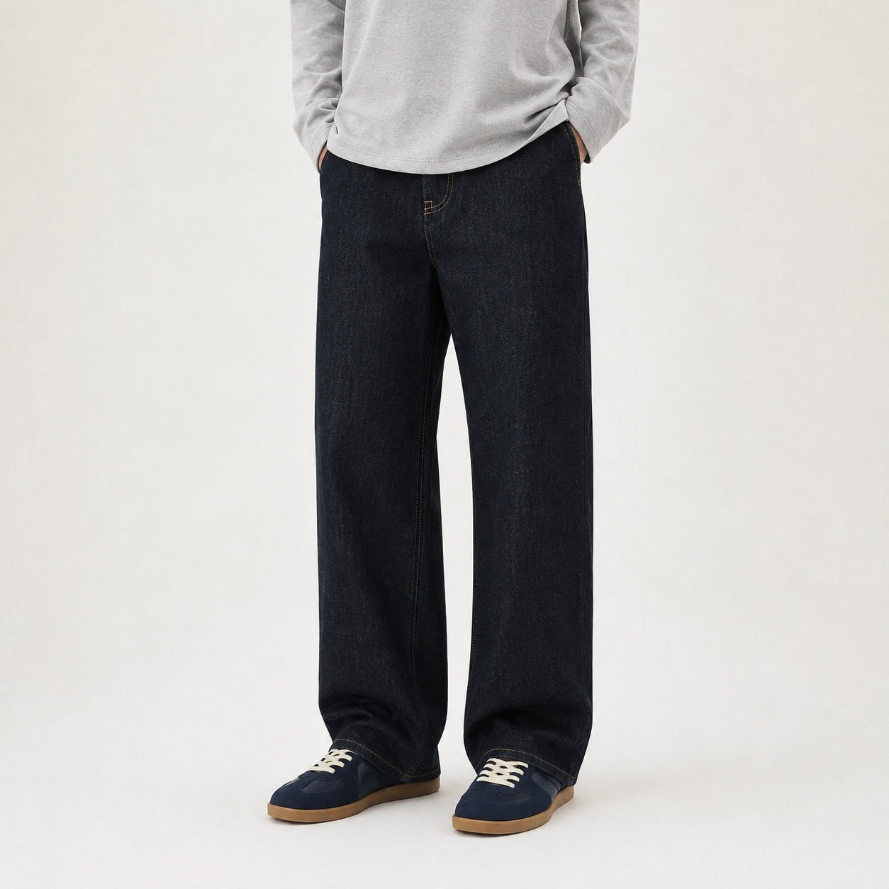 Men's Carter Double-Pocket Straight-Leg Denim Jeans