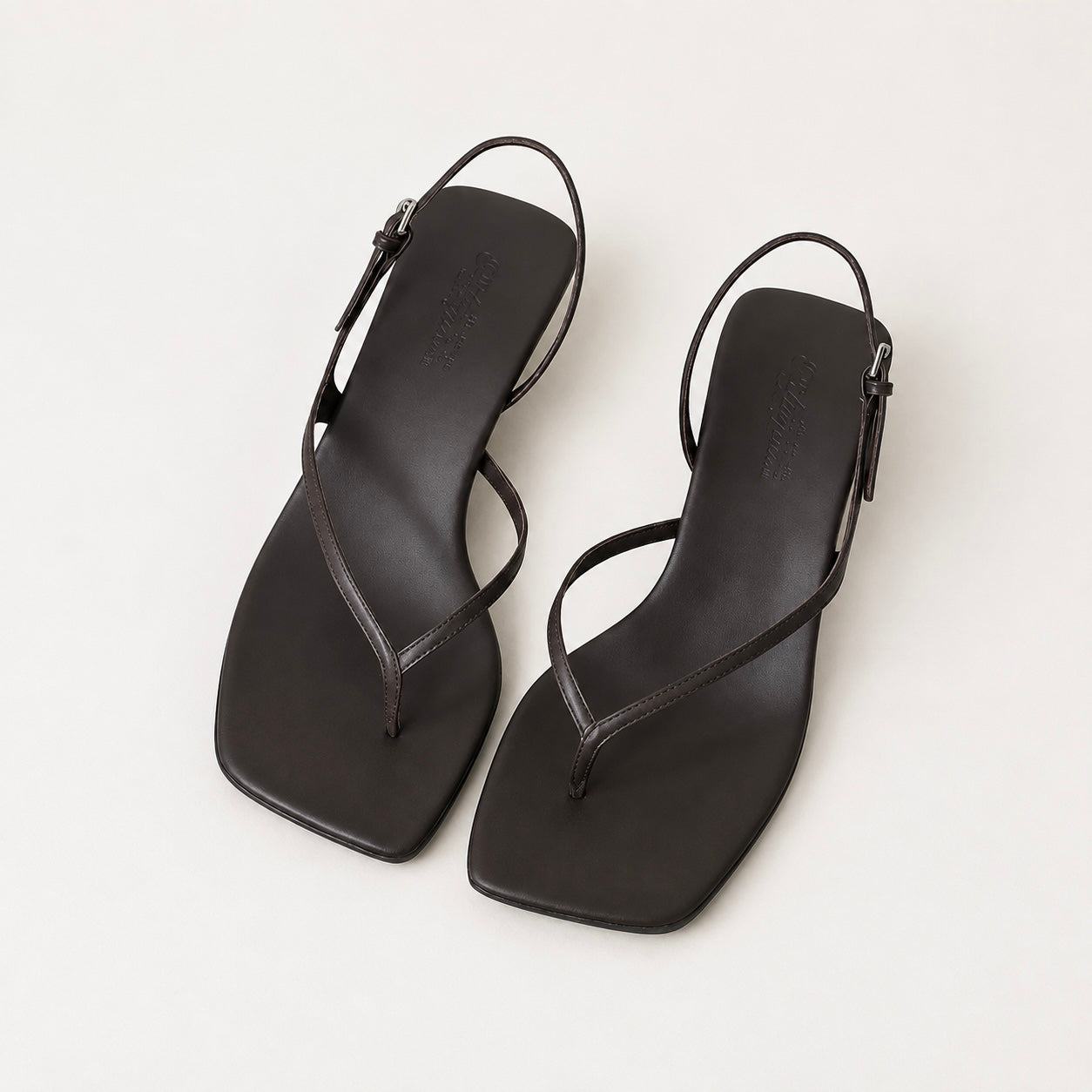 Women's Liora Square Orthopaedic Toe Heels with Strap