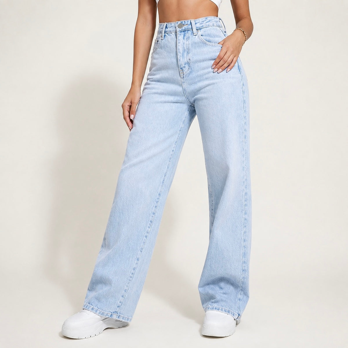 Women's Zarelle Wide-Leg Casual Jeans