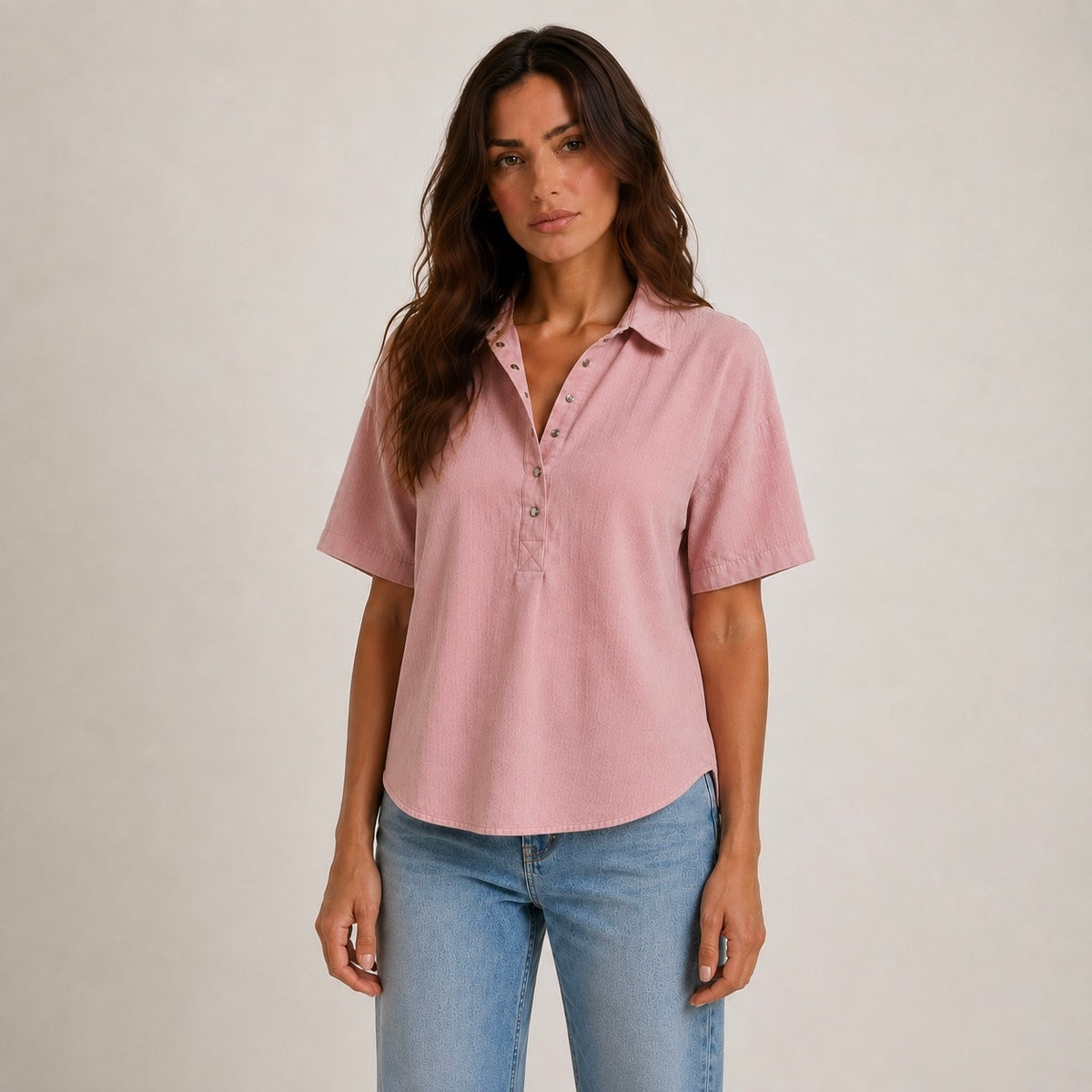 Women's Miri Half Sleeve Button Casual Shirt