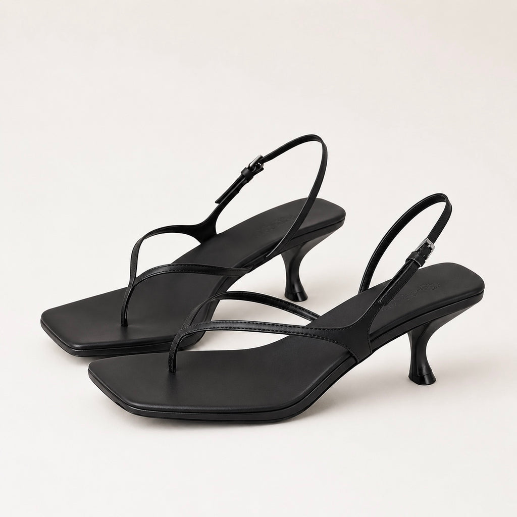 Women's Liora Square Orthopaedic Toe Heels with Strap