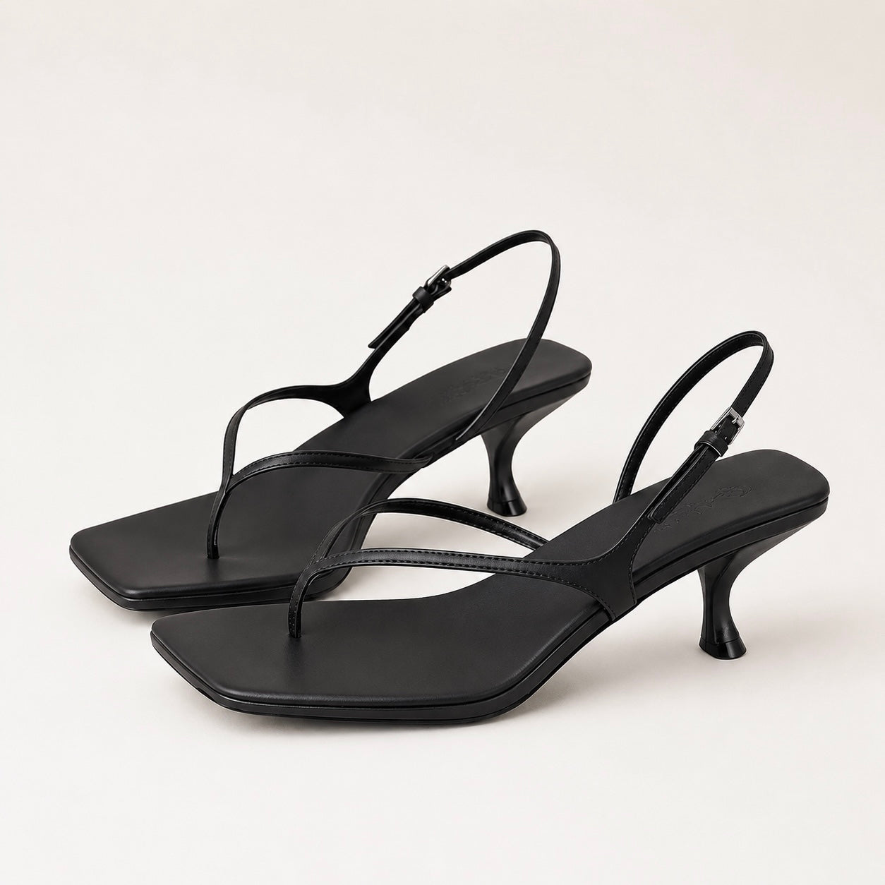 Women's Liora Square Orthopaedic Toe Heels with Strap