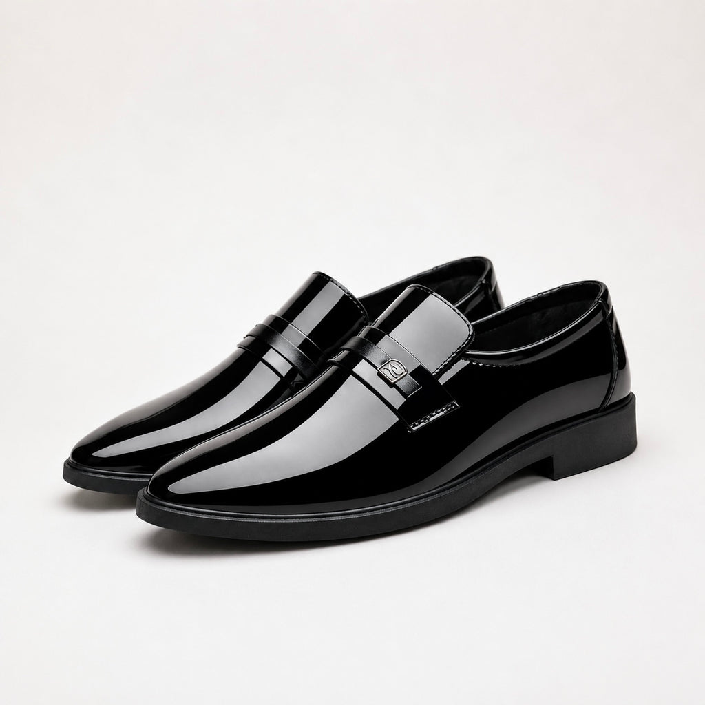 Men's Lucien Black Patent Loafers